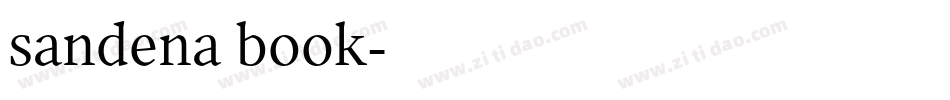sandena book字体转换